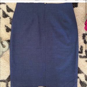 Loft navy blue skirt